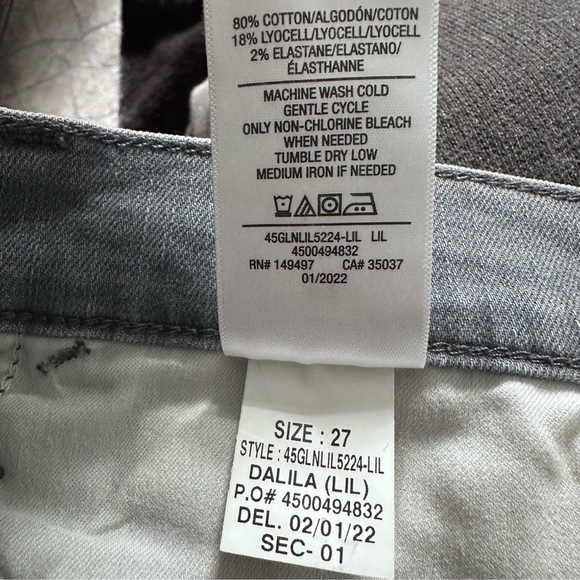 JOE'S JEANS Lara Straight Ankle Jean Dalila Grey sz 27 NWOT - Picture 12 of 12